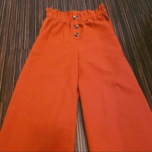 High Waist Red Pant